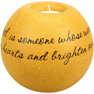 Friend 4.5" Round Candle Holder