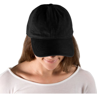 Blank Black Black Adjustable Hat