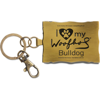 Bulldog Woofhol - 2" x 2.75" Keychain