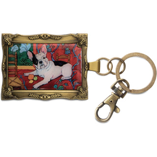 French Bulldog Muttisse - 2" x 2.75" Keychain