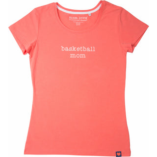 Basketball Mom Small Coral T-Shirt