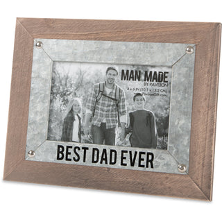 Best Dad 9.5" x 7.5" Frame (Holds 4" x 6" Photo)