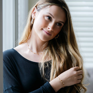 Stunning Crystal in Rose Gold 10.5" Cubic Zirconia Adjustable Slide Bracelet