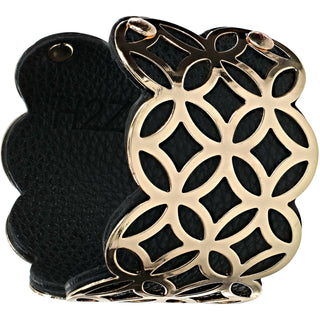 Gold & Black 1.75" Geometric Cuff Bracelet