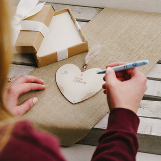 Forever In My Heart 3.5" x 4" Heart-Shaped Ornament