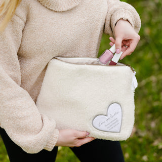 Sister 10" x 8" Sherpa Cosmetic Bag