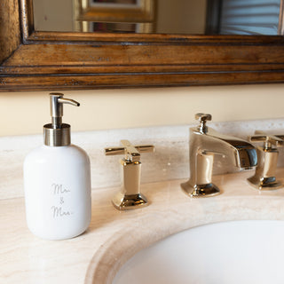 Mr. & Mrs. Ceramic Soap/Lotion Dispenser