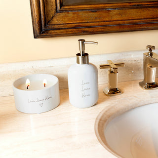 Love Lives Here Double Wick 10 oz 100% Soy Wax Candle Scent: Tranquility