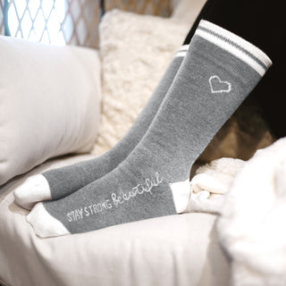Stay Strong Ladies Crew Sock