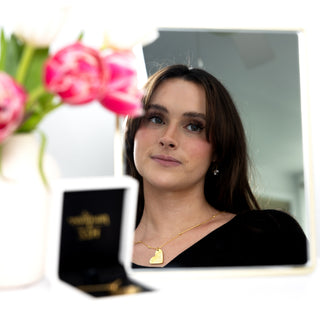 Mom 18.5" Gold Plated Engraved Necklace