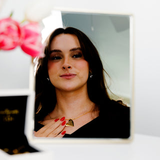 Sister 18.5" Gold Plated Engraved Necklace