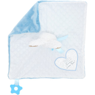 Somebunny Blue Lovey Lovey Blanket Bunny with Teether