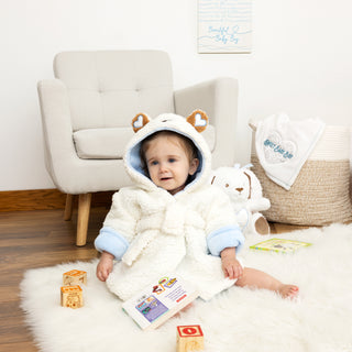 Beary Special Blue - 12-24 Months Toddler Bathrobe