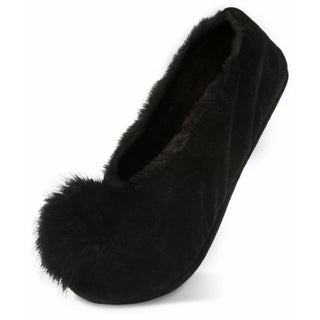 Black S/M Velvet Slipper