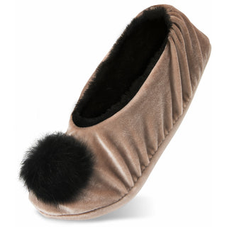 Almond S/M Velvet Slipper