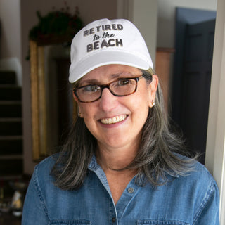 Beach White Adjustable Hat