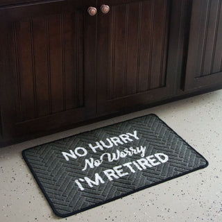No Hurry 27.5" x 17.75" Floor Mat