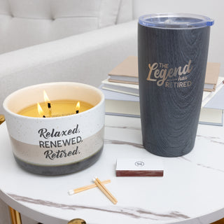 Legend 20 oz Wood Finish Stainless Steel Travel Tumbler