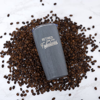 Fabulous 20 oz Wood Finish Stainless Steel Travel Tumbler