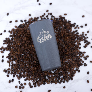 The Green 20 oz Wood Finish Stainless Steel Travel Tumbler