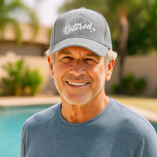 Retired Gray Adjustable Suede Hat