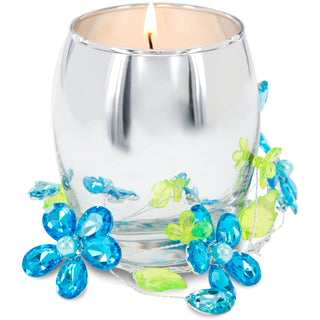 Aunt Blue Flower 3.5 oz 100% Soy Wax Candle Scent: Jasmine