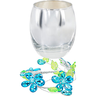 Aunt Blue Flower 3.5 oz 100% Soy Wax Candle Scent: Jasmine