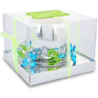 Aunt Blue Flower 3.5 oz 100% Soy Wax Candle Scent: Jasmine