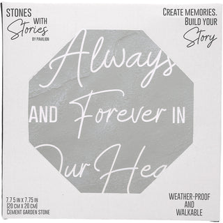 Always & Forever 7.75" x 7.75" Garden Stone