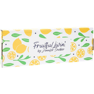Lemons 9.25" Glass Spoon Rest