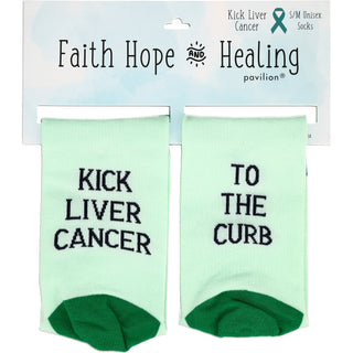 Liver Cancer S/M Unisex Sock