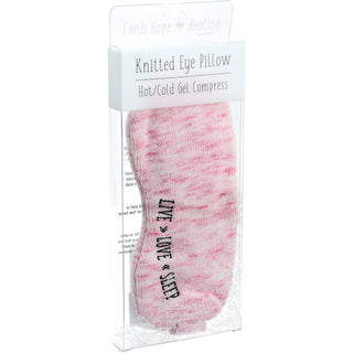 Love Knitted Eye Pillow Hot or Cold Gel Compress