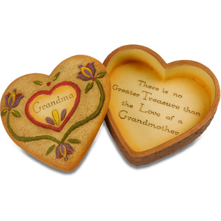 Grandma 3.5" x 3.5" Heart Keepsake Box