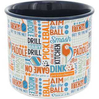 Pickleball Word Splash 18 oz Mug