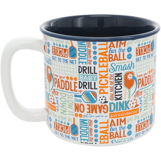Pickleball Word Splash 18 oz Mug