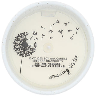 Sister Like You 10 oz - 100% Soy Wax Reveal Candle Scent: Tranquility