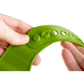 Green Silly Monster 12" Silicone Catch All Bib