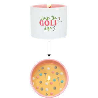 Golf Life 8 oz 100% Soy Wax Reveal, Single Wick Candle Scent: Tranquility