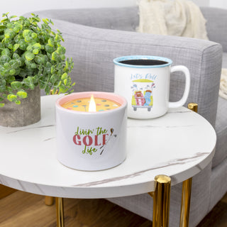 Golf Life 8 oz 100% Soy Wax Reveal, Single Wick Candle Scent: Tranquility
