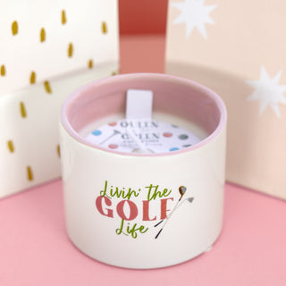 Golf Life 8 oz 100% Soy Wax Reveal, Single Wick Candle Scent: Tranquility