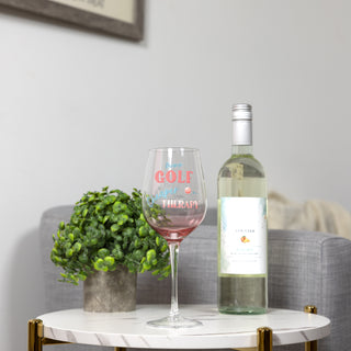 Golf Therapy 16 oz Stemmed Wine Glass