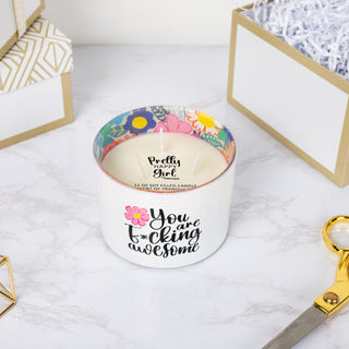 You Are Awesome 11 oz - 100% Soy Wax Candle Scent: Tranquility