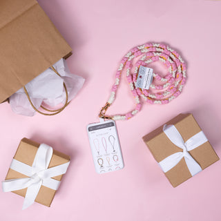 Cherry Blossom Crossbody Crocheted Phone Lanyard