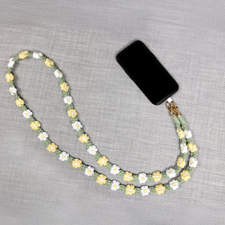 Daisy Crossbody Crocheted Phone Lanyard