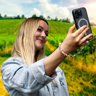 Angel Beaded Hands-Free Wrist Strap