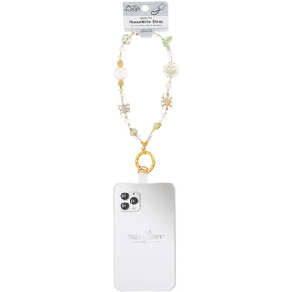 Nature Beaded Hands-Free Wrist Strap