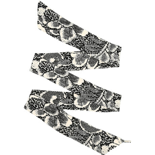 Ebony and Ivory Mask Ties Set of 2 - 48" x 2.5"