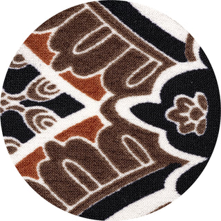 Mocha Paisley Mask Ties Set of 2 - 48" x 2.5"
