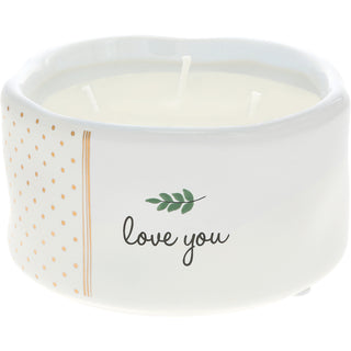 Love You 8 oz - 100% Soy Wax Reveal Candle Scent: Tranquility