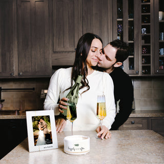 Mr. & Mrs. 5.5" x 7.5" MDF Frame (Holds 4" x 6" Photo)